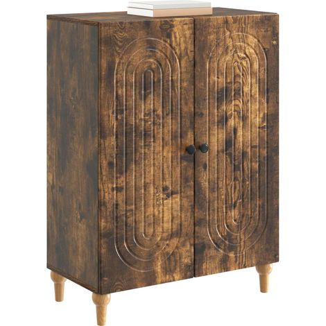 Maison Exclusive - Credenza Rovere Fumo 66 x 34,5 x 90 cm Legno ingegnerizzato