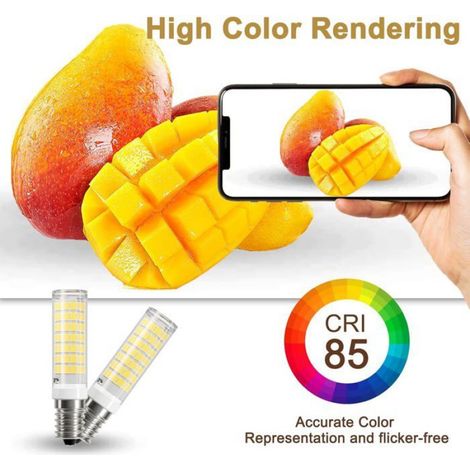 Ampoule LED E14 - - Blanc froid 6000K - Équivalent halogène 50W - 550 lm - Non dimmable (1/4)