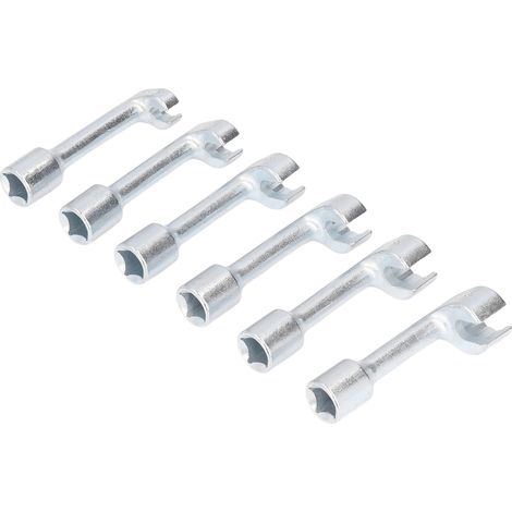 Clé à douille démontage durite injecteur L, 6 pièces 1/2in 12-19mm, outil extraction ligne carburant, jeu douilles 6 pans pour réparation auto. (1/5)