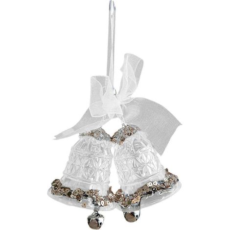 Décoration de Noël suspendue au sapin, pendentif acrylique, ornement de Noël pour chambre d'enfant, ferme, pendaison de crémaillère, fêtes de fin d'année.-Bell 5x6cm