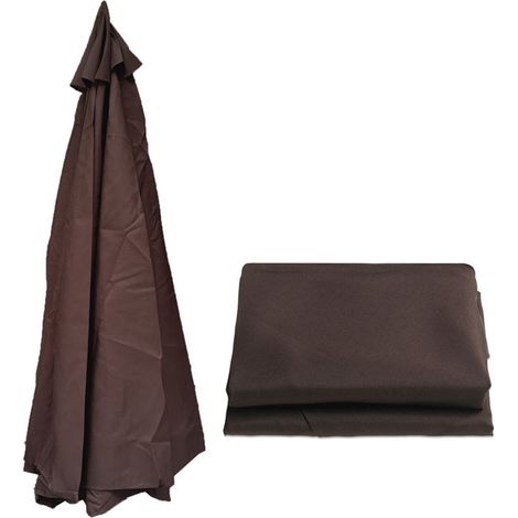 Toile de parasol, toile de rechange pour parasols d'extérieur, housse de parasol de remplacement, tissu imperméable et résistant au soleil, toile de parasol de jardin, remplacement (1/5)