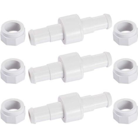 D20 Lot de 3 Raccords Rotatifs pour Tuyau D'arrosage avec 6 Embouts Compatibles avec Zodiac Polaris 180 280 380 Robot Nettoyeur Piscine (1/4)