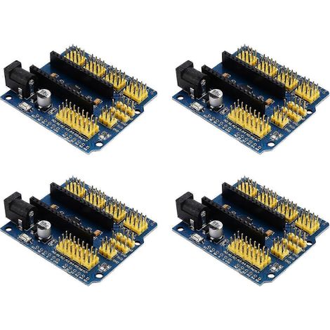 Module d'extension d'E/S 4 pièces pour capteurs, compatible avec Arduino Nano V3.0 et UNO R3 - Pack de 4 (1/5)