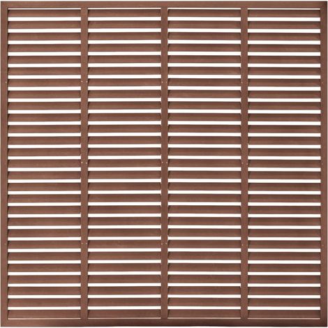 Maison Exclusive - Lamellenzaun WPC 180x180 cm Braun