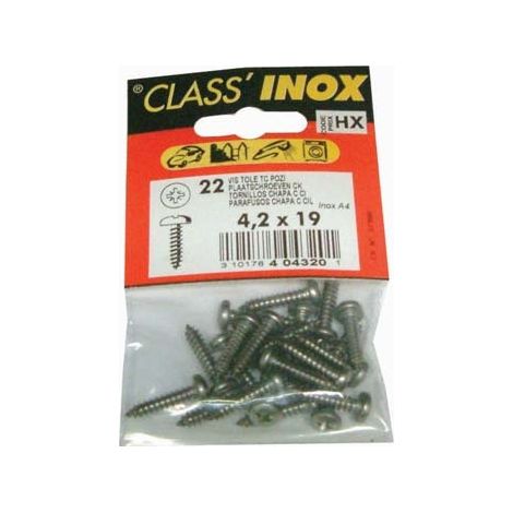 Vis Tôle Tc Pozi Inox 4.8x25 - Vynex