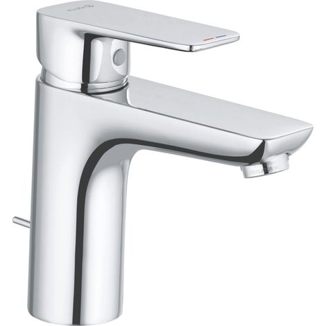 Waschtischmischer Kludi Pure & Style 100, Ausladung 120 mm, mit Zugstange, chrom - 402900575 (1/3)
