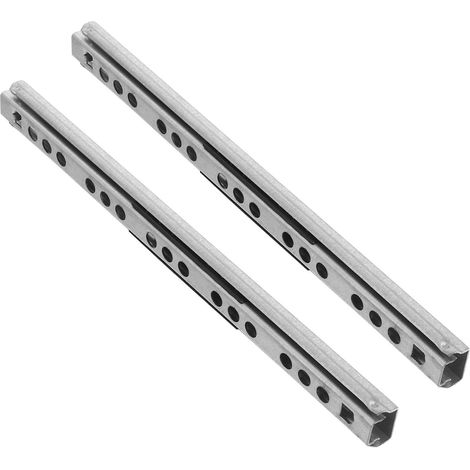 Lot de 2 glissières tiroir étroites à sections, roulement billes, (1/5)