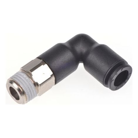 Adaptateur fileté coudé Legris LF3000 vers Enfichable 6 mm R 1/8 Mâle ( Prix pour Paquet de 5 )