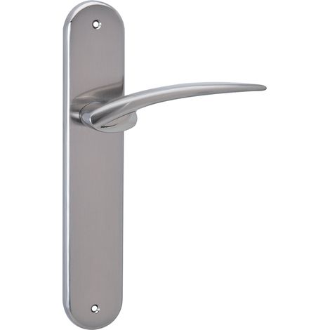 Manilla puerta zamak níquel satinado modelo 440 ovalada alta (1/3)