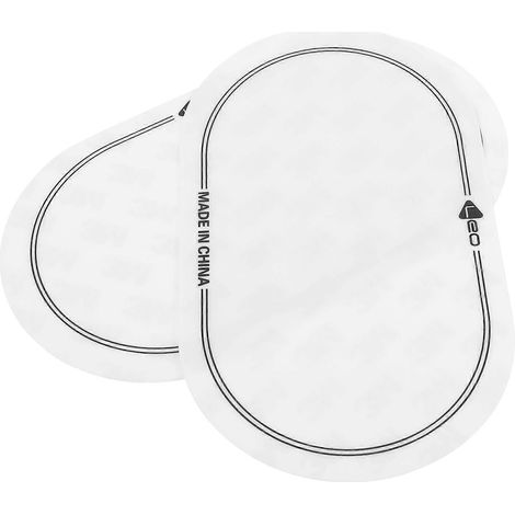 accessoires de guitare : pads de grosse caisse, patch pour grosse caisse, autocollant pour peau de grosse caisse, coussin pour grosse caisse-15.60X9.00X0.10CM-White