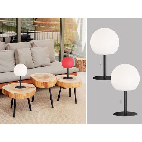2er SET Outdoor Akku Tischlampen ohne Kabel - dimmbar & RGB Höhe 31cm (1/5)