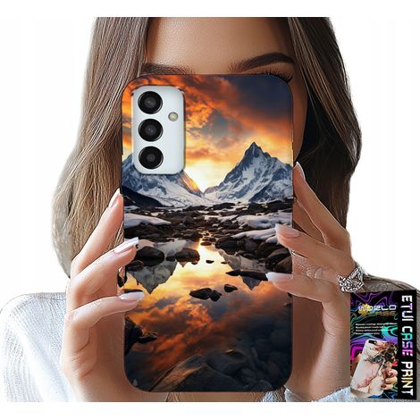 Funda para Samsung Galaxy M23 - Arroyo, montañas, picos, Everest + lámina (1/5)