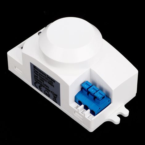 Capteur radar à micro-ondes SK-600 360° avec détecteur de mouvement corporel, interrupteur de lumière et inducteur automatique 220-240 V