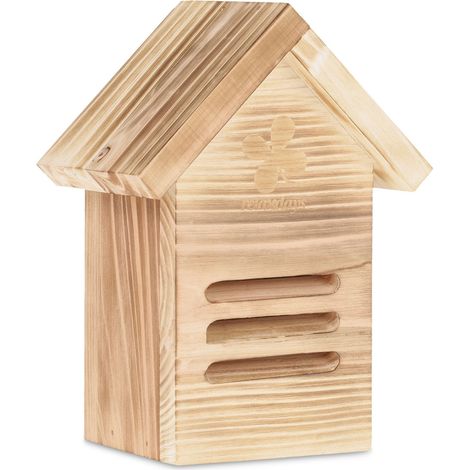 Casetta per coccinelle sospesa in legno per giardino protezione ambientale 25 x 20 x 15 cm in legno naturale 130012306