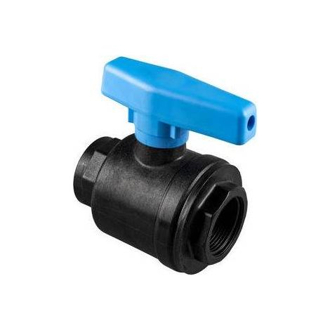 VALVOLA A SFERA FF IN PP PN10 CON SFERA IN ABS Misura: 1"1/4