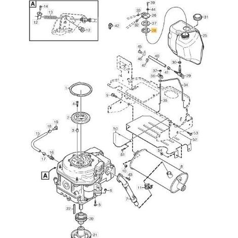 FLANGIA SERBATOIO FM PARK DIESEL ORIGINALE STIGA - 337207611/0