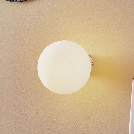 [NEUWERTIG] B-Ware Wandleuchte Dione LED Wandlampe dimmbar Metall Glas weiß 20cm 23cm IP20 (1/2)