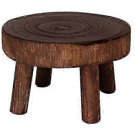 Support pour pot de fleurs en bois 2025, mini tabouret décoratif, support pour plantes, rond, bonsaï, succulentes (1/5)
