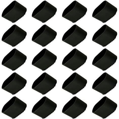 Green Mobility-Capuchon de pied de chaise, 20 pièces Protection de pied de chaise, protection de sol, embouts de pied, pied de chaise en plastique, protection de sol, capuchon de protection 40x20 mm p (1/5)