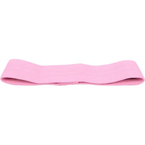 Bande élastique de fitness antidérapante, résistance multifonction, stretching et musculation, couleur rose. (1/5)