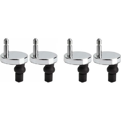 4Pcs Charnière Abattant WC 50mm Universel Remplacement/rechange, Convient aux tous abattants Montage rapide (1/5)