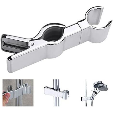 (110×22×20)Support Douchette Relevable en Alliage de Zinc Support Douche à Main Remplaçable 18-25MM Support de Pommeau de Douche Chrome Ajustable pour Baignoire Salle de Bain (1/5)
