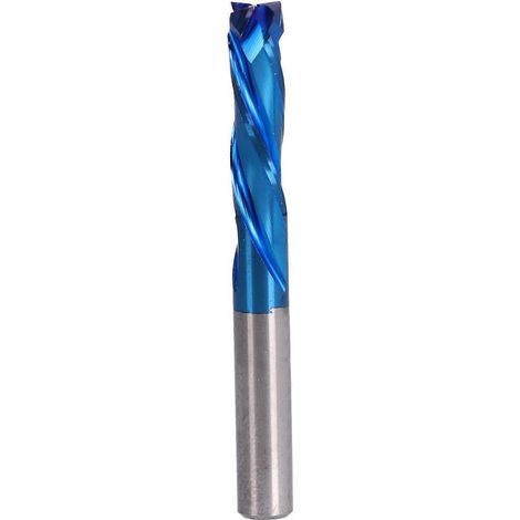 CNC-Spiralfräser, 3-schneidig, Wolframstahl, zum Schnitzen, Gravieren und Schneiden, 4x4x17x50