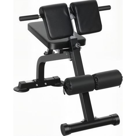 Banco de entrenamiento ajustable y silla romana de acero negro 150 kg HOMVRA (1/5)