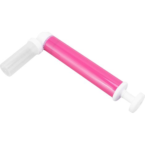 DIY Mehrfarbige manuelle Torten-Airbrush, auslaufsichere Kunststoffpumpe mit transparentem Reservoir für rosa und rote Torten (1/5)