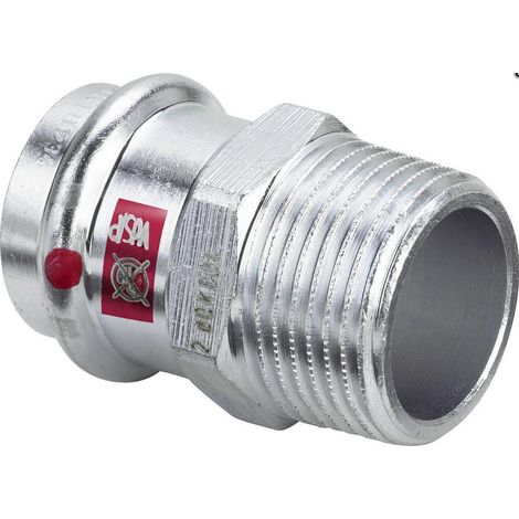 Viega Adaptateur Prestabo 704803 35 mm x R 1, acier non allié, SC-Contur, polygonal