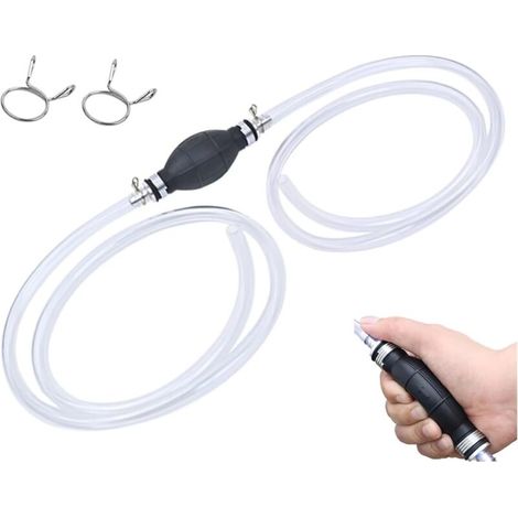 Pompe Transfert l'eau Manuelle Siphon Transfert Carburant Voiture portative pour solvant d'essence d'aqueduc Liquide Diesel, gaz avec Le Tuyau Total (1/5)