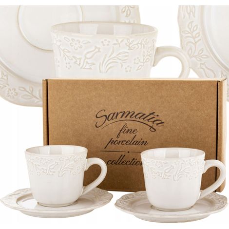 Set di tazzine da caffè espresso con piattini, 120 ml, in una scatola. (1/5)