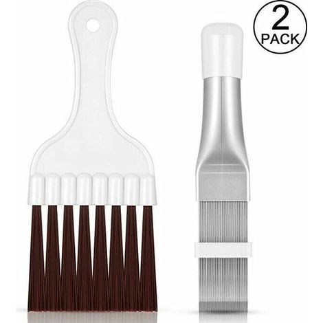 brosses de nettoyage ，pour climatiseur à aileron de condensateur en acier inoxydable，2 pièces (1/5)