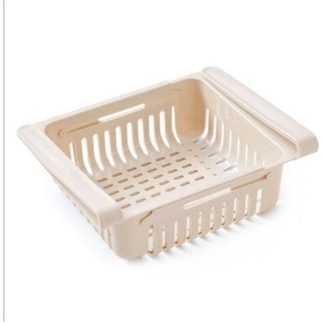 BUNTHAUS Support de réfrigérateur Conteneur de stockage en plastique Réfrigérateur amovible(Kaki) (1/2)