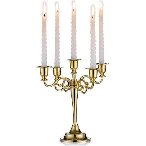1 Bougeoirs pour Le Mariage, Bougie en Alliage De Zinc, Table À Manger, Dîner Aux Chandelles, Intérieur D’hôtel, Ornements De Décoration