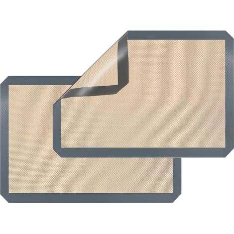 Praktisch zum Backen: antihaftend & BPA-Frei geeignet für Kekse, 2er-Pack Silikon Backmatte 42x29,5cm (1/5)
