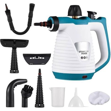Tragbarer Dampfreiniger, 9-in-1-Set für die Haushaltsreinigung, chemikalienfreier Dampfreiniger, 3 Bar, 1050 W (1/4)