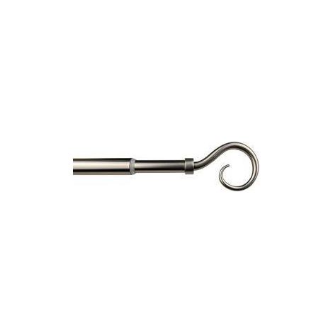 BASTONE METALLO D 12/9  70/120CM RICCIOLO NICHEL
