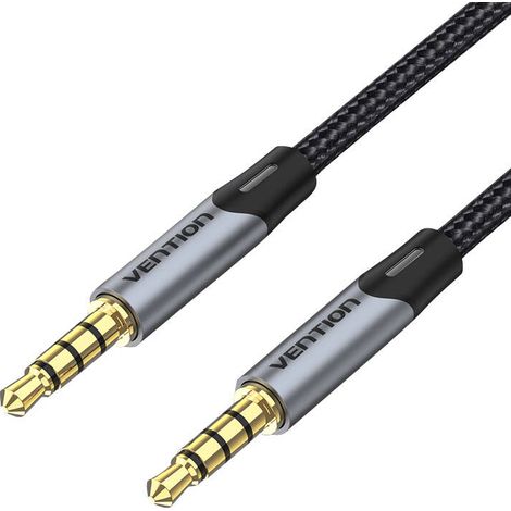 Vention Kabel Stereo BAQHG/ Klinke 3,5 Stecker - Klinke 3,5 Stecker/ 1,5m/ Grau (1/3)