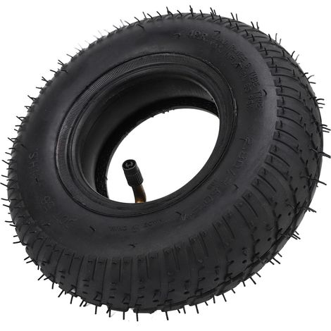 2.80/2.50-4 Tyre and Inner Tube Set TR87 Angled Valve Stem 250 LB Capacity for Sack Truck, Utility Truck, Wheelbarrows, Trolleys, Scooters (1/5)