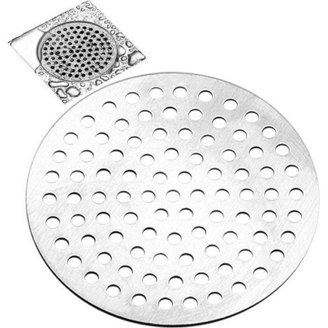 Grille De Drain - Acier Inoxydable - Maille Fine - Pour Douche Baignoire Évier Buanderie - 1 Pièce (1/5)