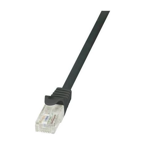 LOGILINK Câble réseau (RJ45) CAT6 U/UTP Noir 0,50M (1/2)