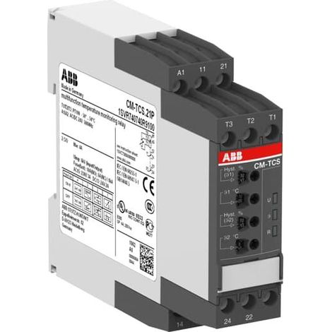 Relais Contrôle Température -50...+50°C 24V AC/DC ressort 1SVR740740R9100 ABB 274074091