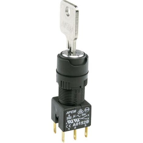 APEM A018125 A018125 Schlüsselschalter 1 x 90 ° 1 St. (1/3)