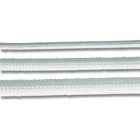 Treccia in nylon 4 mm 200 metri colore bianco, nautica