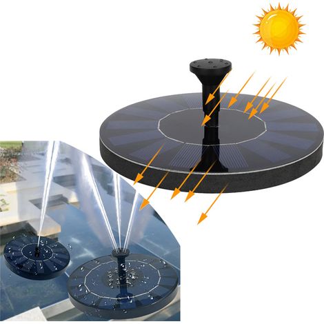 Fontaine solaire avec pompe de stockage, fontaine extérieure, parc, piscine F (1/5)