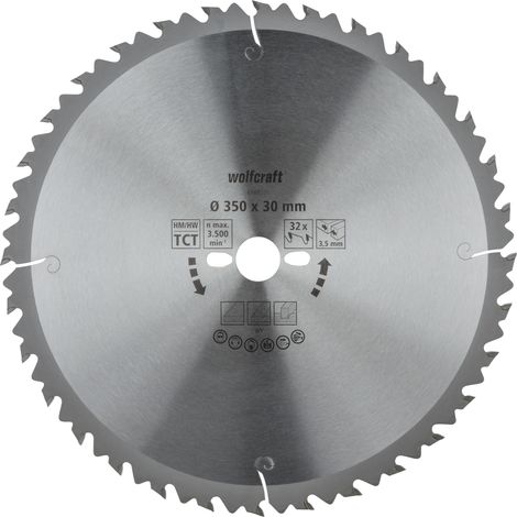 wolfcraft - Lame de Scies Circulaires sur Table - 32 Dents et Diamètre 350 mm - réf. 6666000 (1/5)