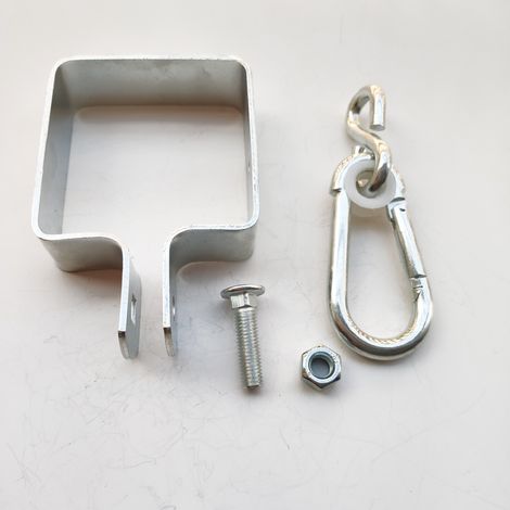 JSSEVN-Tool Jungle 2 Vierkant-Schaukelhaken 90 mm – Robuste Haken- und Balkenbefestigung – Für die Stabilität von Schaukeln und Trainingsgeräten (1/3)