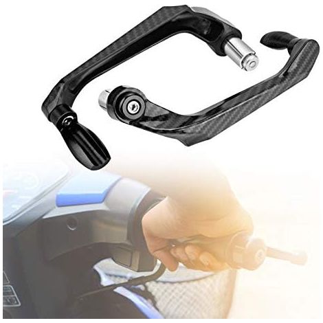 Motorrad-Lenkerschutz, Motorrad-Lenkerschutz-Handschutz, 7/8 Zoll 22 mm Bremskupplungshebel-Schutz-Handschutz, geeignet für Motorräder, Elektroautos (schwarz) (1/5)