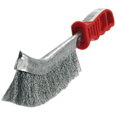 Cepillo de metal Ergo con mango de plástico y cable de acero - Tivoly